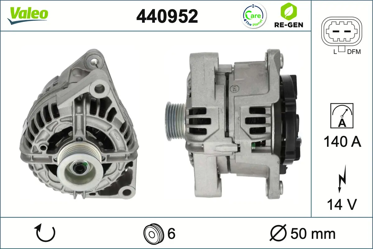 Generator 14 V VALEO 440952