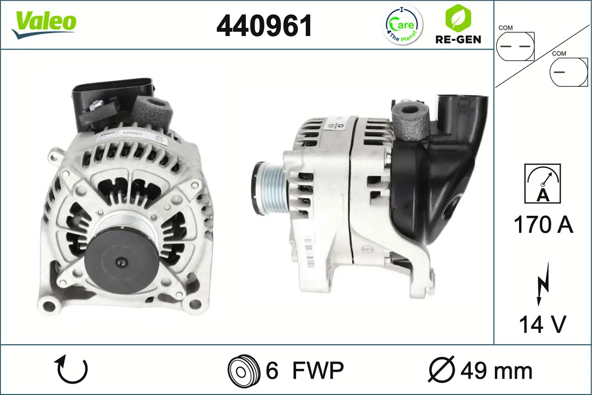 Generator 14 V VALEO 440961