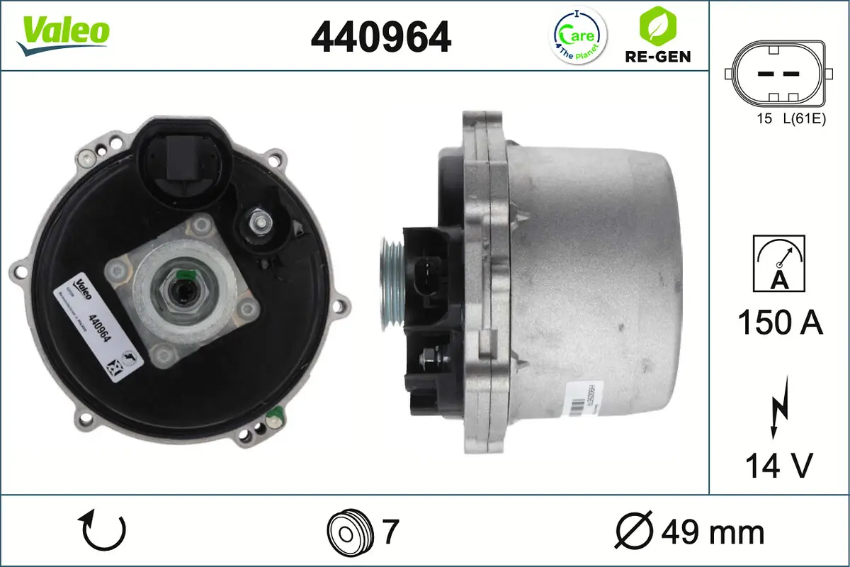 Generator 14 V VALEO 440964