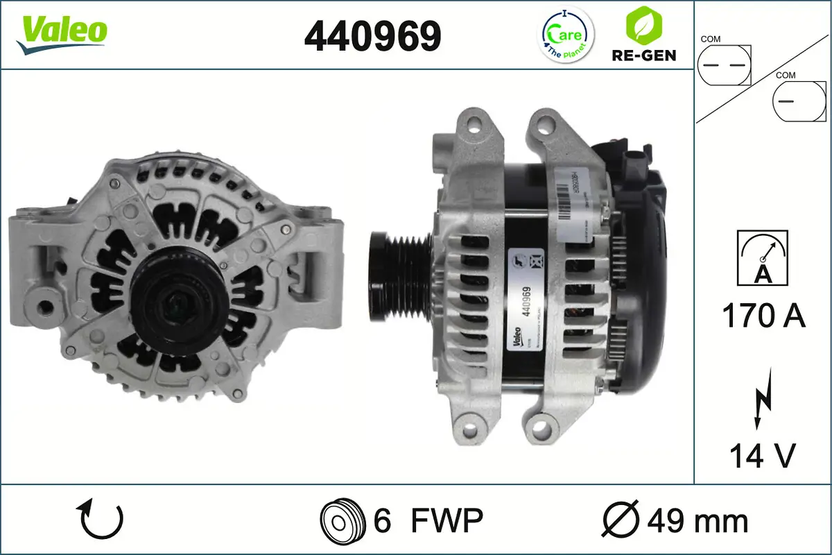 Generator 14 V VALEO 440969