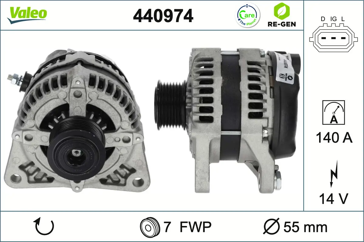 Generator 14 V VALEO 440974