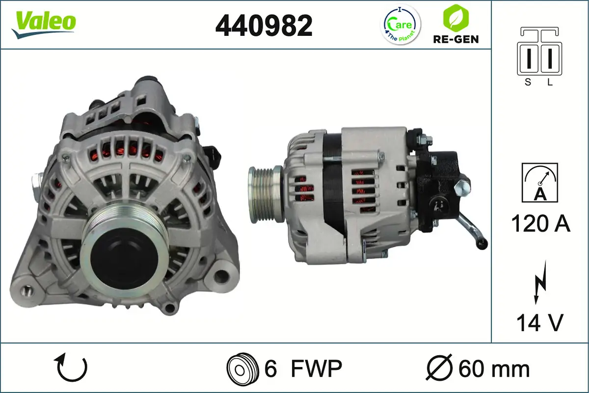 Generator 14 V VALEO 440982