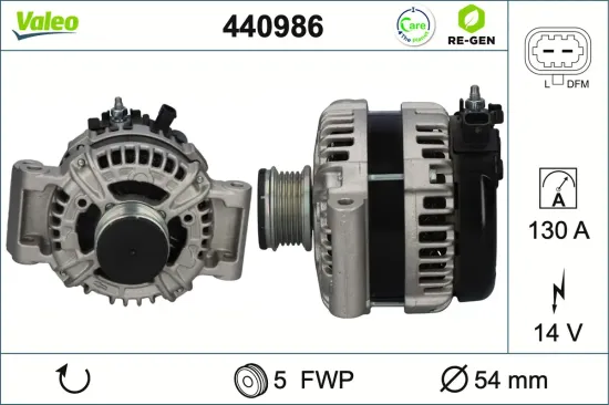 Generator 14 V VALEO 440986 Bild Generator 14 V VALEO 440986