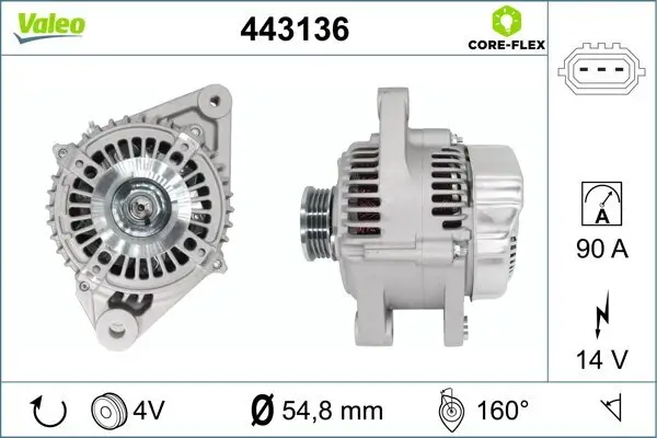 Generator 14 V VALEO 443136