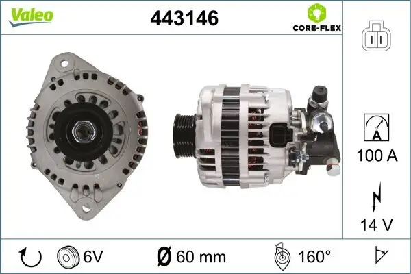 Generator 14 V VALEO 443146