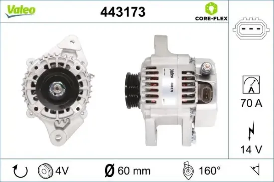 Generator 14 V VALEO 443173 Bild Generator 14 V VALEO 443173