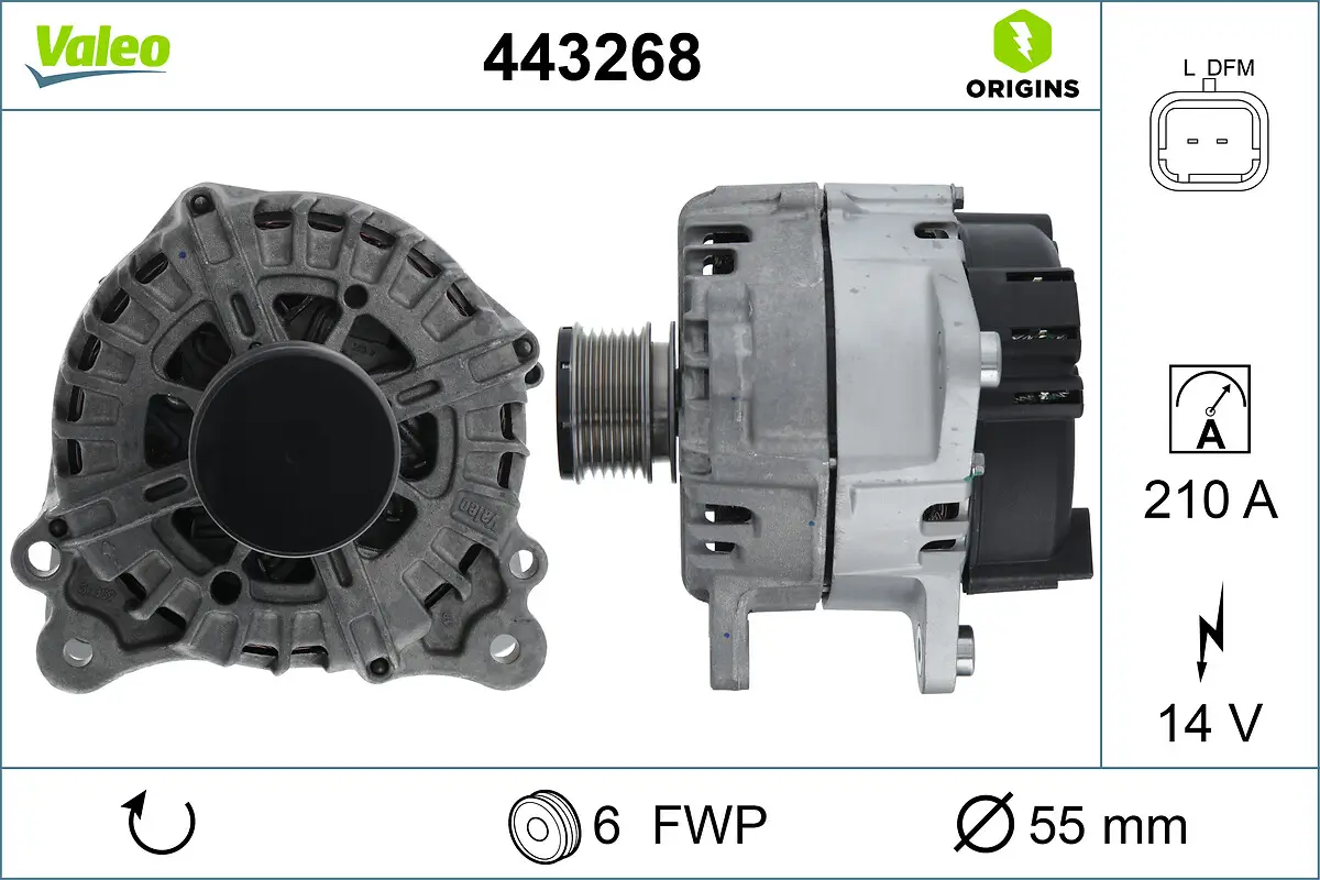Generator 14 V VALEO 443268