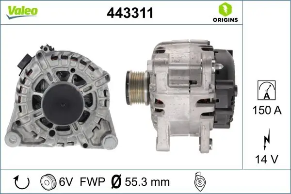 Generator 14 V VALEO 443311