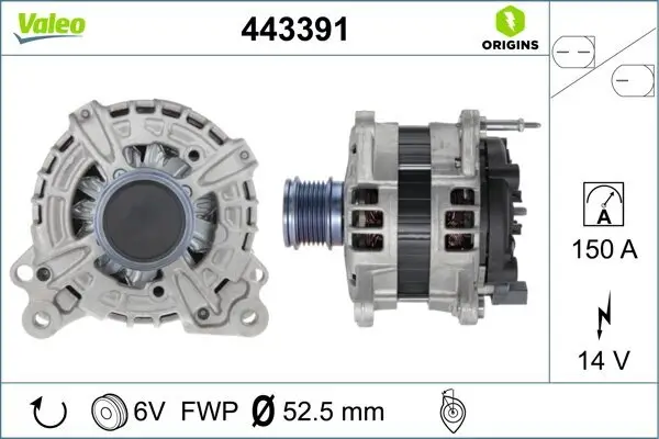 Generator 14 V VALEO 443391