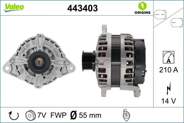 Generator 14 V VALEO 443403