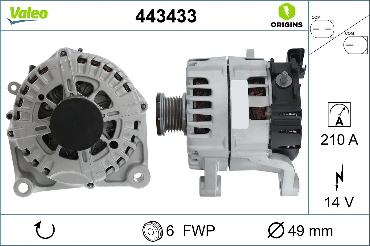 Generator 14 V VALEO 443433