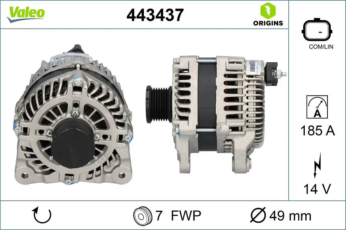 Generator 14 V VALEO 443437