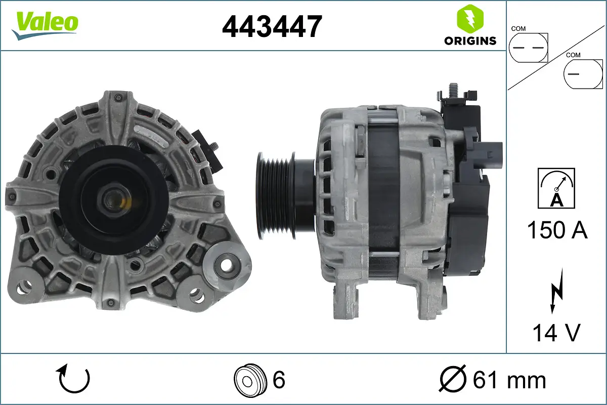 Generator 14 V VALEO 443447