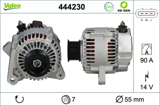 Generator 14 V VALEO 444230 Bild Generator 14 V VALEO 444230