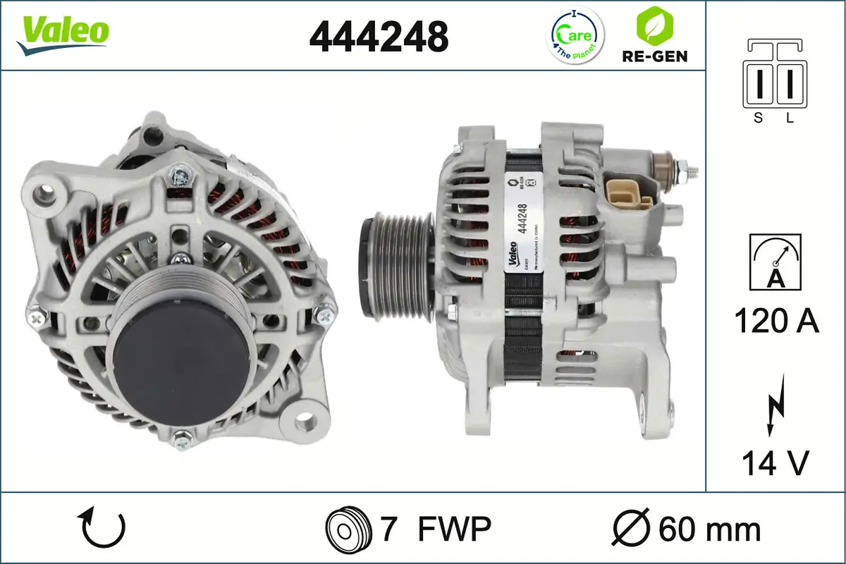 Generator 14 V VALEO 444248