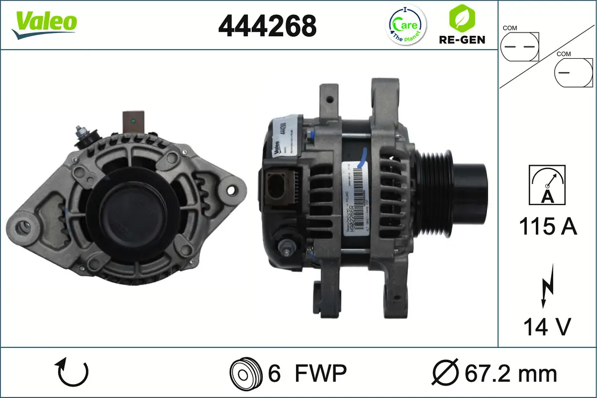 Generator 14 V VALEO 444268