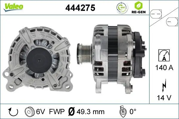 Generator 14 V VALEO 444275