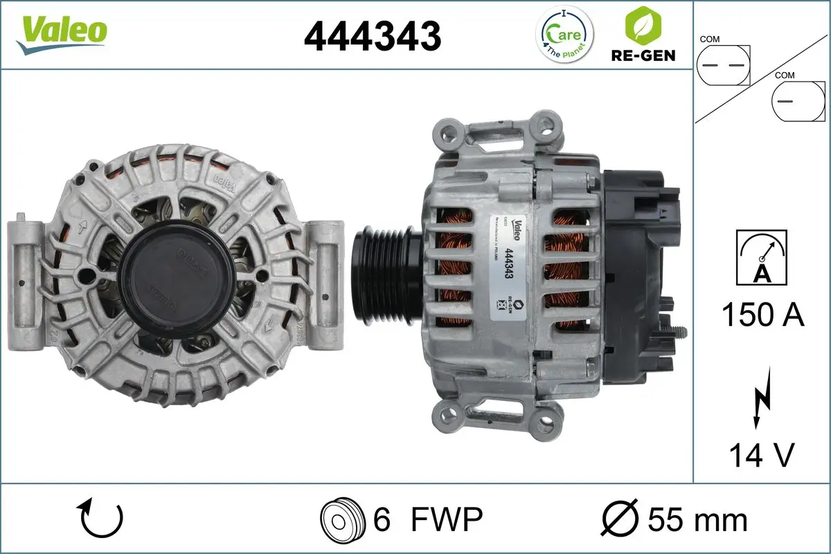Generator 14 V VALEO 444343