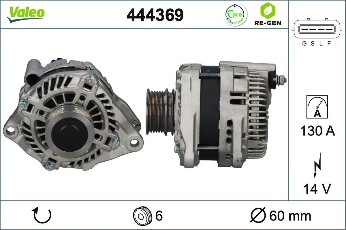 Generator 14 V VALEO 444369