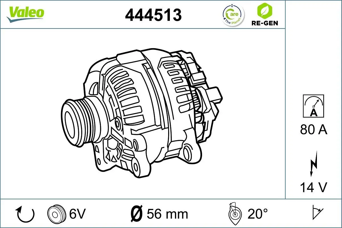 Generator 14 V VALEO 444513