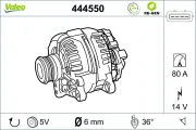 Generator 14 V VALEO 444550