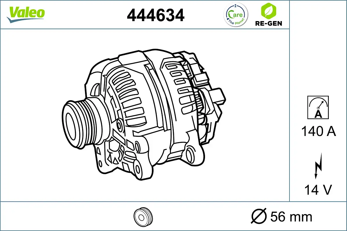 Generator 14 V VALEO 444634