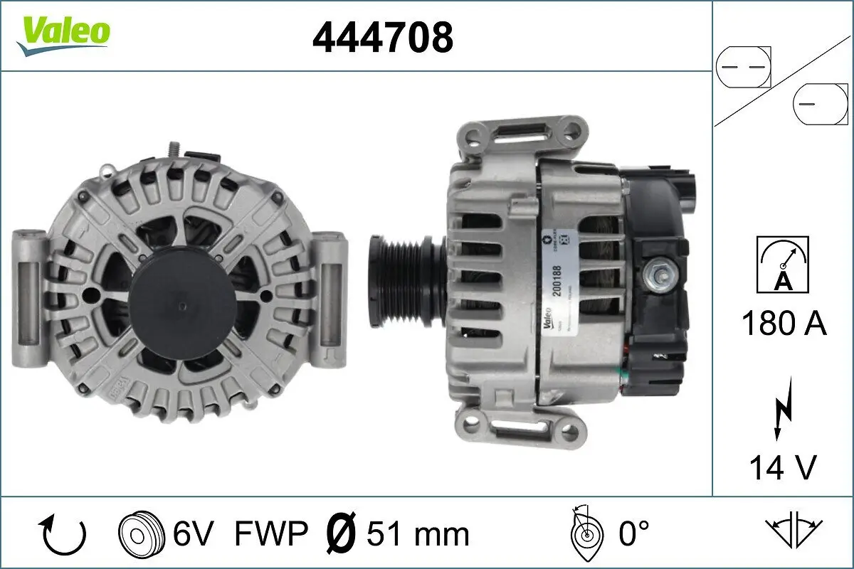 Generator 14 V VALEO 444708