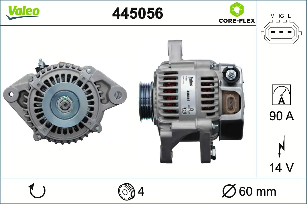 Generator 14 V VALEO 445056