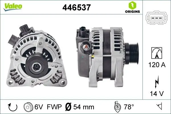 Generator 14 V VALEO 446537