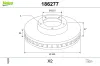 Bremsscheibe Vorderachse VALEO 186277 Bild Bremsscheibe Vorderachse VALEO 186277