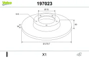 Bremsscheibe Hinterachse VALEO 197023