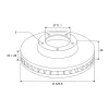 Bremsscheibe Vorderachse VALEO 197046 Bild Bremsscheibe Vorderachse VALEO 197046