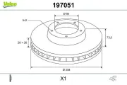 Bremsscheibe Hinterachse VALEO 197051