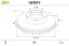 Bremsscheibe Vorderachse VALEO 197071 Bild Bremsscheibe Vorderachse VALEO 197071