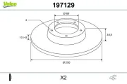 Bremsscheibe Hinterachse VALEO 197129