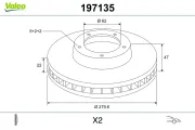 Bremsscheibe Vorderachse VALEO 197135