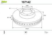 Bremsscheibe Vorderachse VALEO 197142