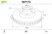 Bremsscheibe Vorderachse VALEO 197173