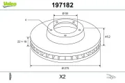 Bremsscheibe Vorderachse VALEO 197182