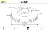 Bremsscheibe Vorderachse VALEO 197220