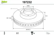 Bremsscheibe Vorderachse VALEO 197232