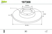 Bremsscheibe Hinterachse VALEO 197308