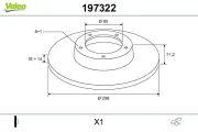 Bremsscheibe Hinterachse VALEO 197322