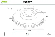 Bremsscheibe VALEO 197325