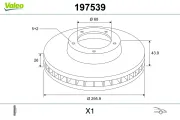 Bremsscheibe VALEO 197539