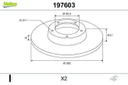 Bremsscheibe Hinterachse VALEO 197603