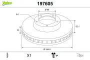 Bremsscheibe Vorderachse VALEO 197605
