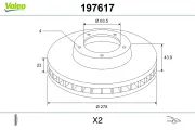 Bremsscheibe VALEO 197617