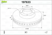 Bremsscheibe Hinterachse VALEO 197633