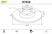 Bremsscheibe Hinterachse VALEO 197636